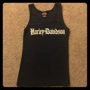 Women’s black Harley-Davidson tank top. Size large
